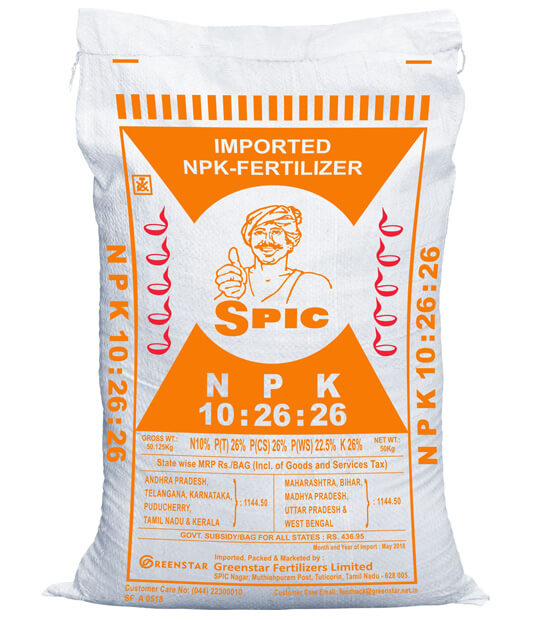 SPIC NPK 10 26 26 (Imported)